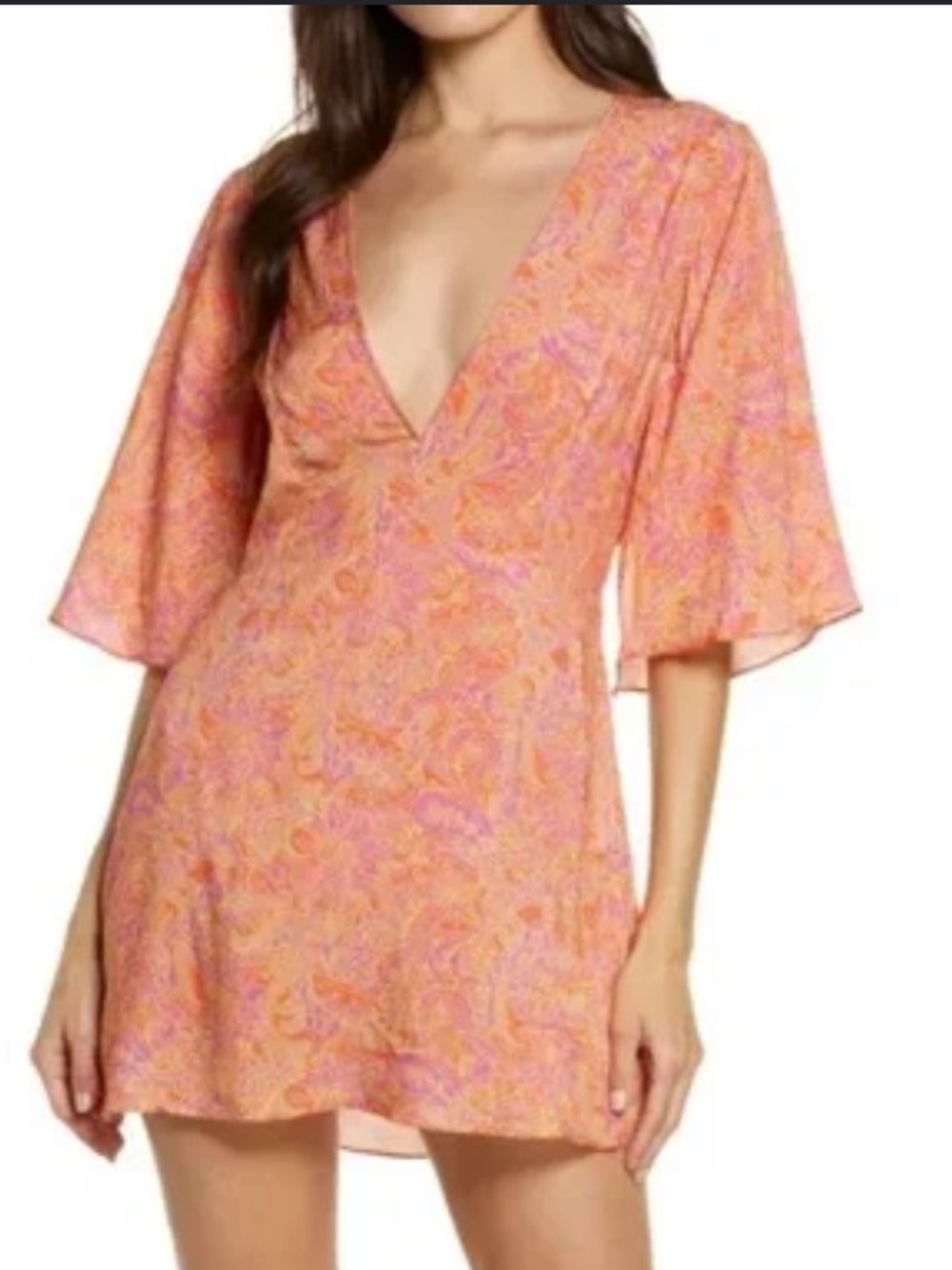 Vix Paula Hermanny Malia Magritte Cover-Up Dress Size Medium